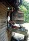 Woman washing dishes in Guatemala