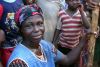 Woman fixing cassava in Awaso, Ghana