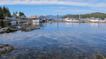 High tide - about 8 ft from our RV