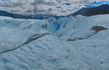 Rock veins in the ice